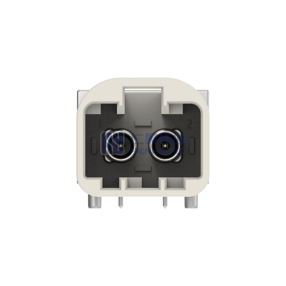 Cable-to-Board Shielded Horizontal 2 Position Board Mount B Code 4 mm Centerline Signal Data Connectivity Headers - Image 5