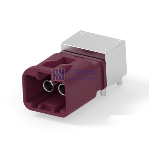 Cable-to-Board Shielded Horizontal 2 Position Board Mount D Code 4 mm Centerline Signal Data Connectivity Headers