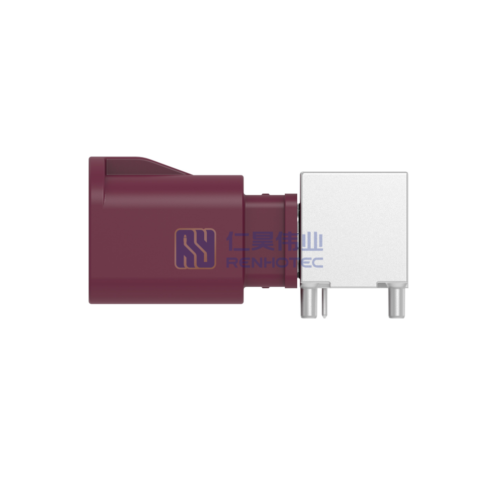 Cable-to-Board Shielded Horizontal 2 Position Board Mount D Code 4 mm Centerline Signal Data Connectivity Headers - Image 2