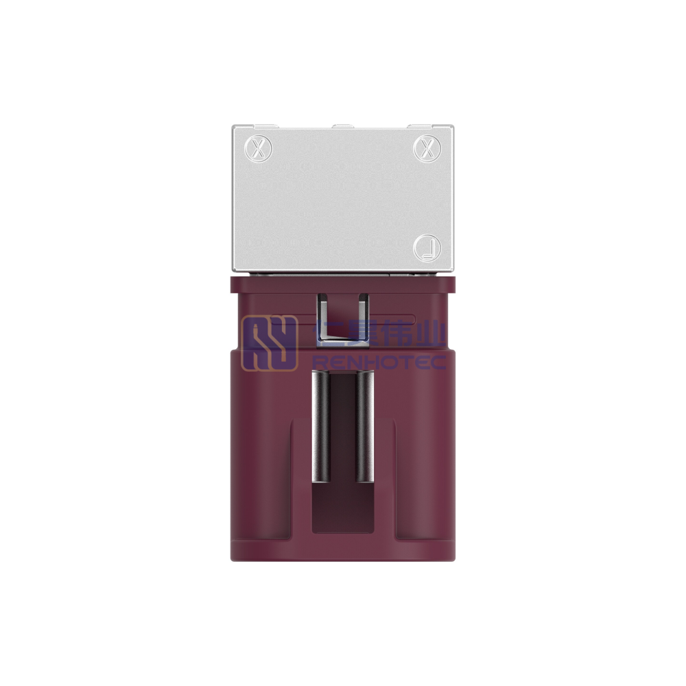 Cable-to-Board Shielded Horizontal 2 Position Board Mount D Code 4 mm Centerline Signal Data Connectivity Headers - Image 3