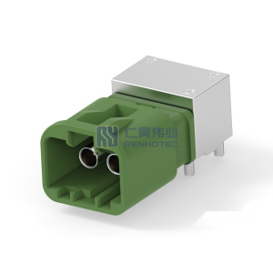 Cable-to-Board Shielded Horizontal 2 Position Board Mount E Code 4 mm Centerline Signal Data Connectivity Headers