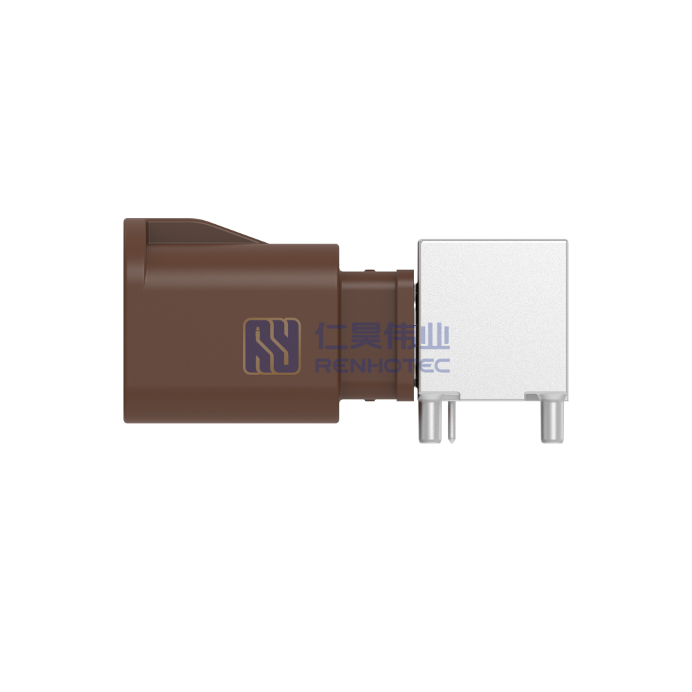 Cable-to-Board Shielded Horizontal 2 Position Board Mount F Code 4 mm Centerline Signal Data Connectivity Headers - Image 2