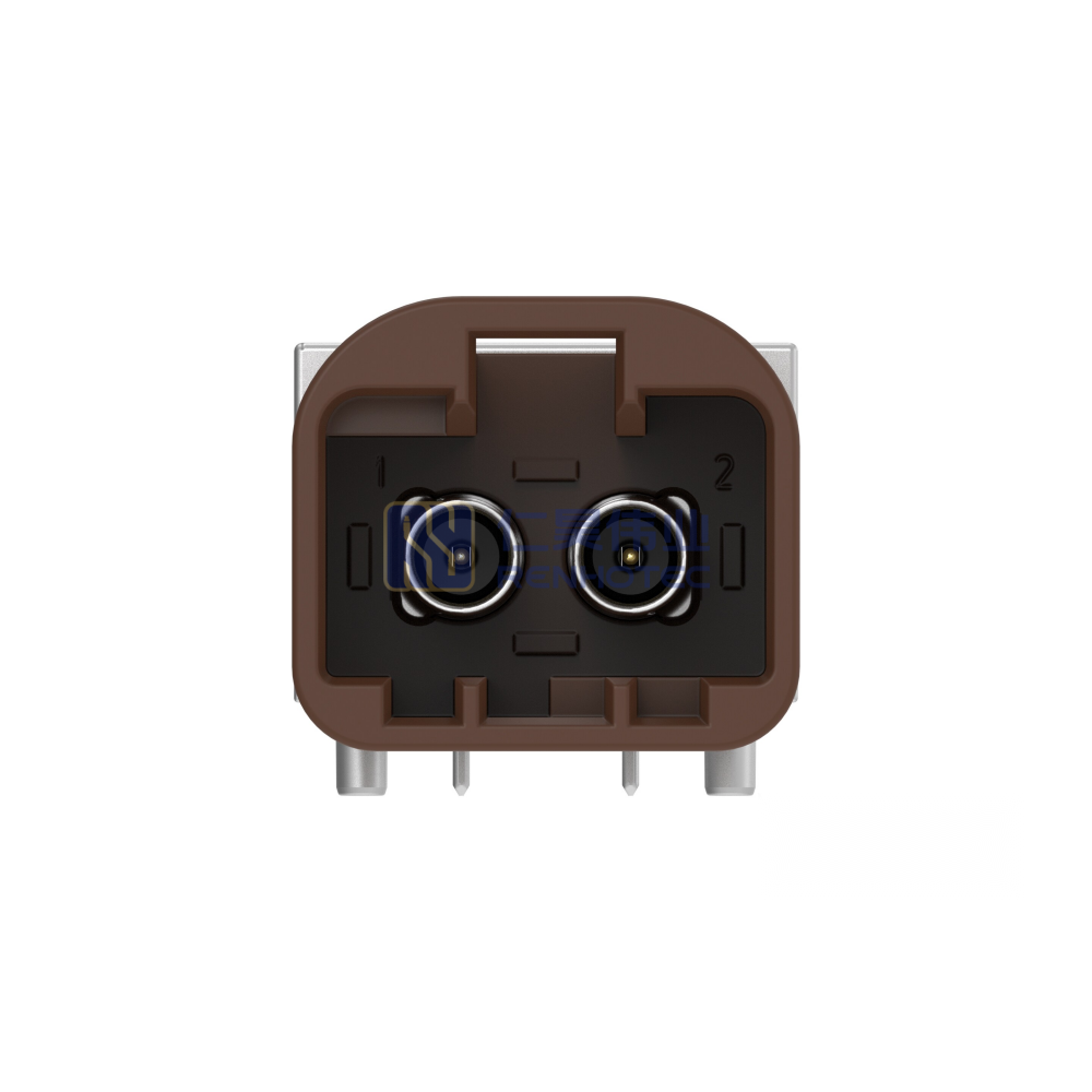 Cable-to-Board Shielded Horizontal 2 Position Board Mount F Code 4 mm Centerline Signal Data Connectivity Headers - Image 5