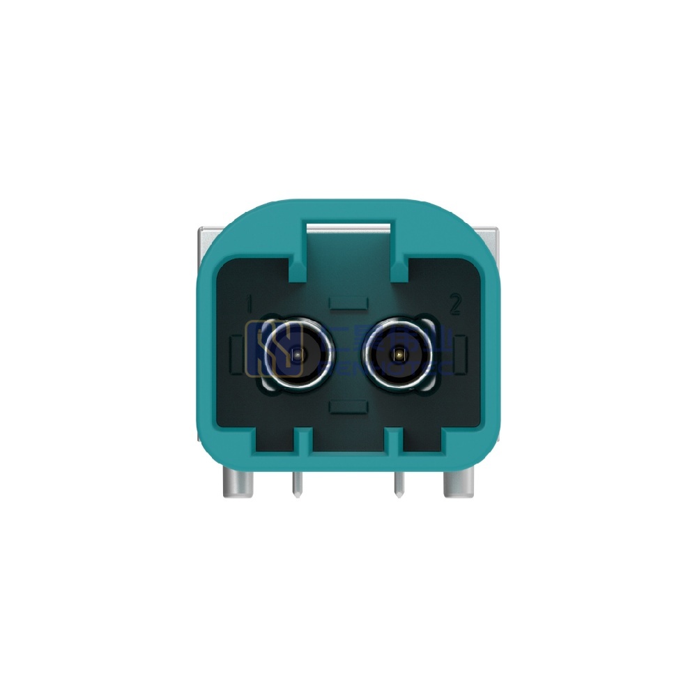 Cable-to-Board Shielded Horizontal 2 Position Board Mount Z Code 4 mm Centerline Signal Data Connectivity Headers - Image 2