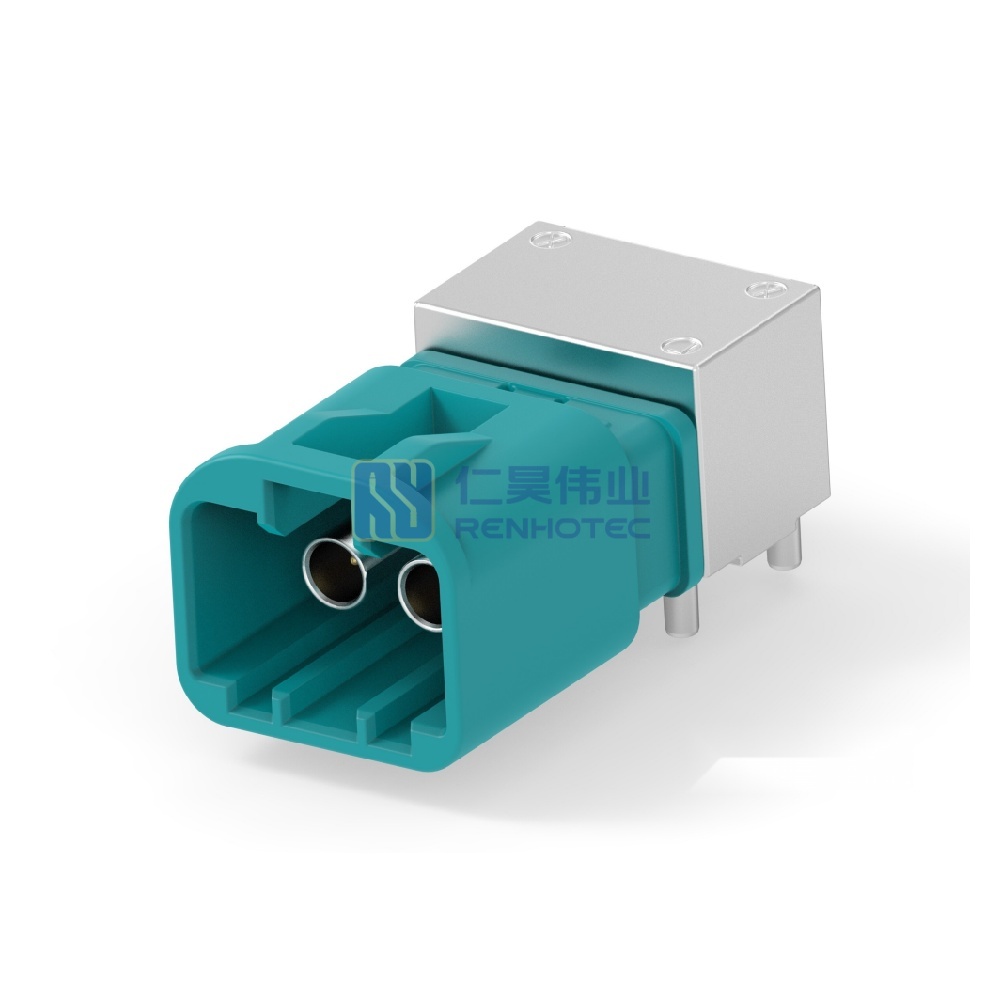 Cable-to-Board Shielded Horizontal 2 Position Board Mount Z Code 4 mm Centerline Signal Data Connectivity Headers - Image 3