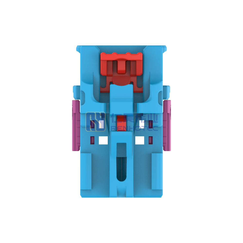 Cable-to-Cable 180° Cable Exit 2 Position C Code Housing for Female Terminals 4 mm Centerline Crimp Data Connectivity Housings - Image 3
