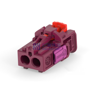 Cable-to-Cable 180° Cable Exit 2 Position D Code Housing for Female Terminals 4 mm Centerline Crimp Data Connectivity Housings