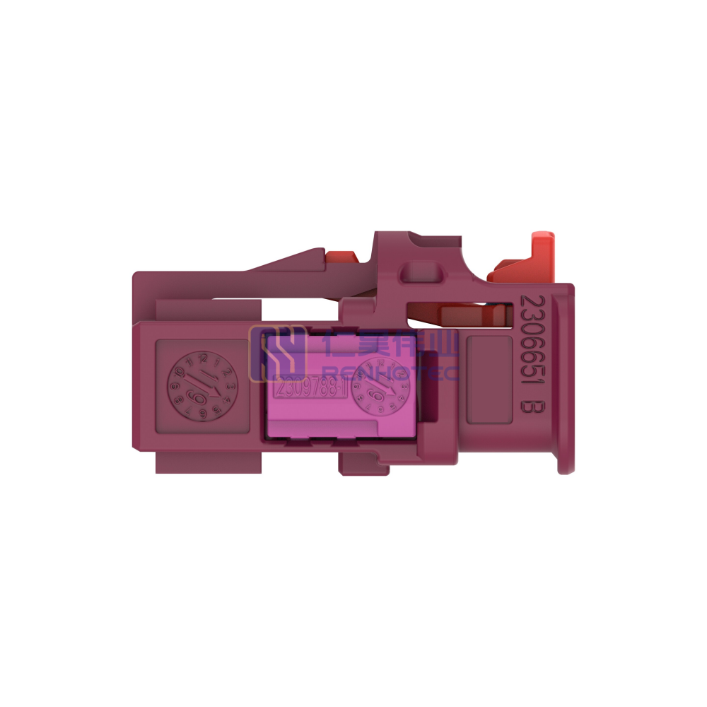 Cable-to-Cable 180° Cable Exit 2 Position D Code Housing for Female Terminals 4 mm Centerline Crimp Data Connectivity Housings - Image 2