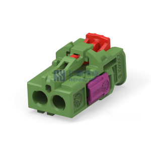 Cable-to-Cable 180° Cable Exit 2 Position E Code Housing for Female Terminals 4 mm Centerline Crimp Data Connectivity Housings