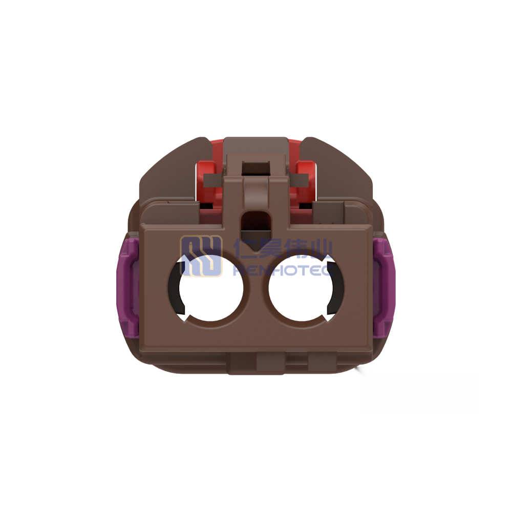 Cable-to-Cable 180° Cable Exit 2 Position F Code Housing for Female Terminals 4 mm Centerline Crimp Data Connectivity Housings - Image 5