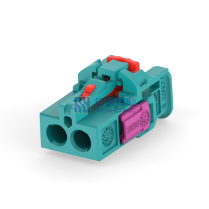 Cable-to-Cable 180° Cable Exit 2 Position Z Code Housing for Female Terminals 4 mm Centerline Crimp Data Connectivity Housings