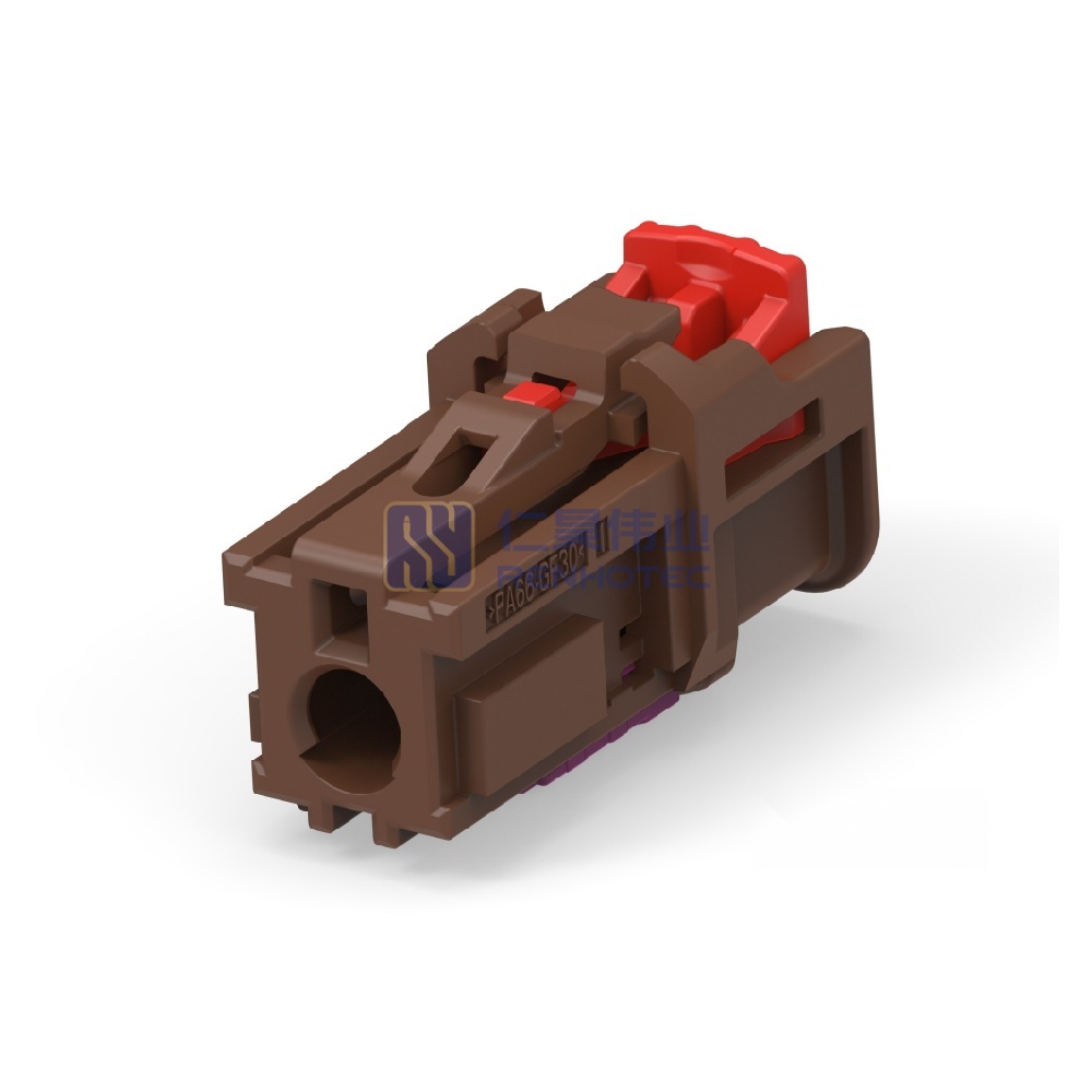 Cable-to-Cable / Wire-to-Wire 180° Cable Exit 1 Position F Code Housing for Female Terminals Crimp High Speed Data Data Connectivity Housings - Image 4