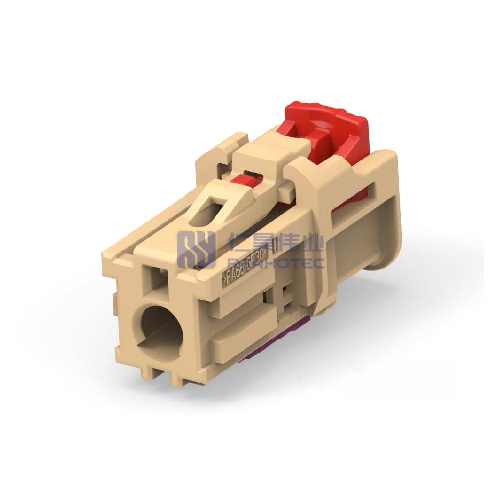 Cable-to-Cable / Wire-to-Wire 180° Cable Exit 1 Position J Code Housing for Female Terminals Crimp High Speed Data Data Connectivity Housings - Image 2