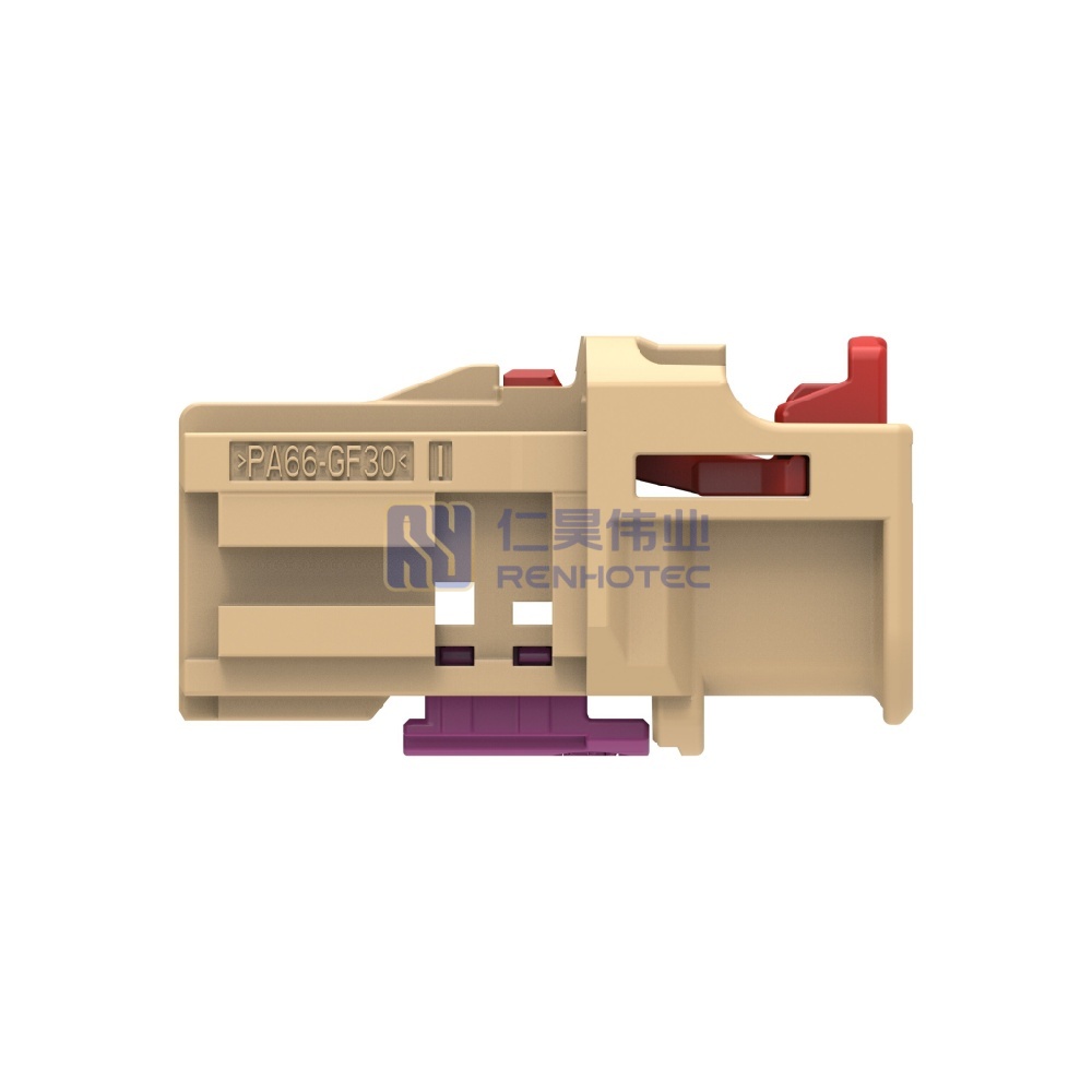 Cable-to-Cable / Wire-to-Wire 180° Cable Exit 1 Position J Code Housing for Female Terminals Crimp High Speed Data Data Connectivity Housings - Image 3