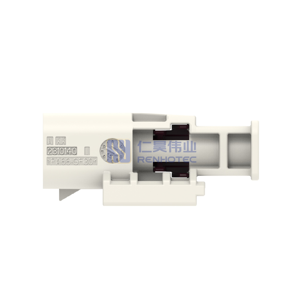 Cable-to-Cable / Wire-to-Wire 180° Cable Exit 1 Position B Code Housing for Male Terminals Crimp High Speed Data Data Connectivity Housings - Image 2