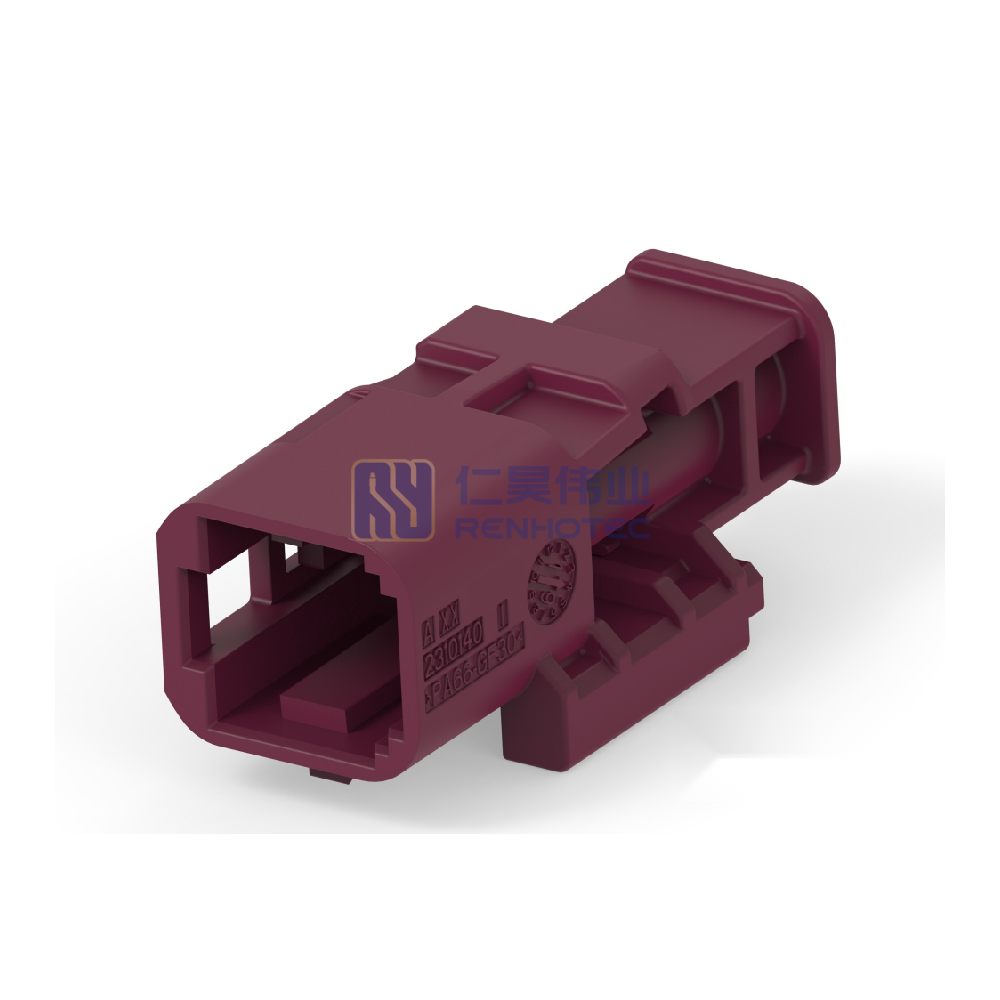 Cable-to-Cable / Wire-to-Wire 180° Cable Exit 1 Position D Code Housing for Male Terminals Crimp High Speed Data Data Connectivity Housings