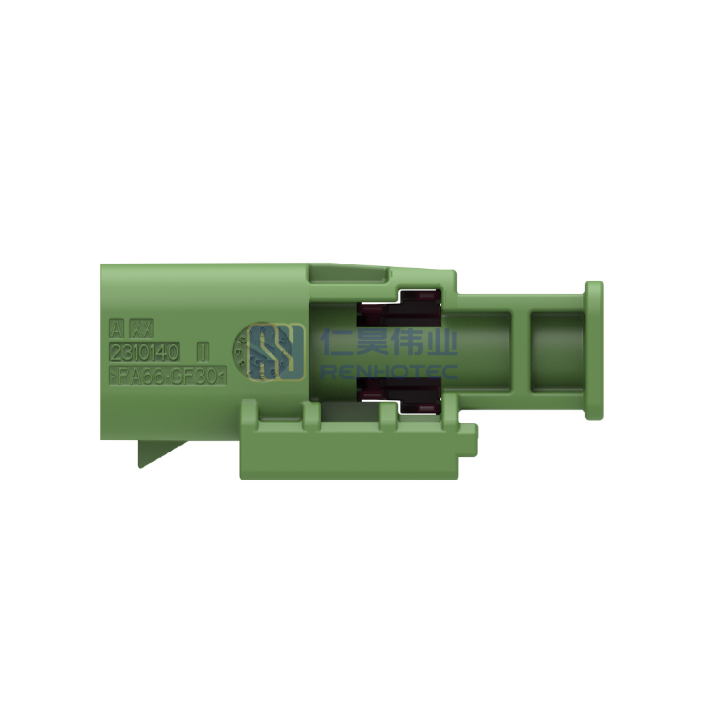 Cable-to-Cable / Wire-to-Wire 180° Cable Exit 1 Position E Code Housing for Male Terminals Crimp High Speed Data Data Connectivity Housings - Image 2
