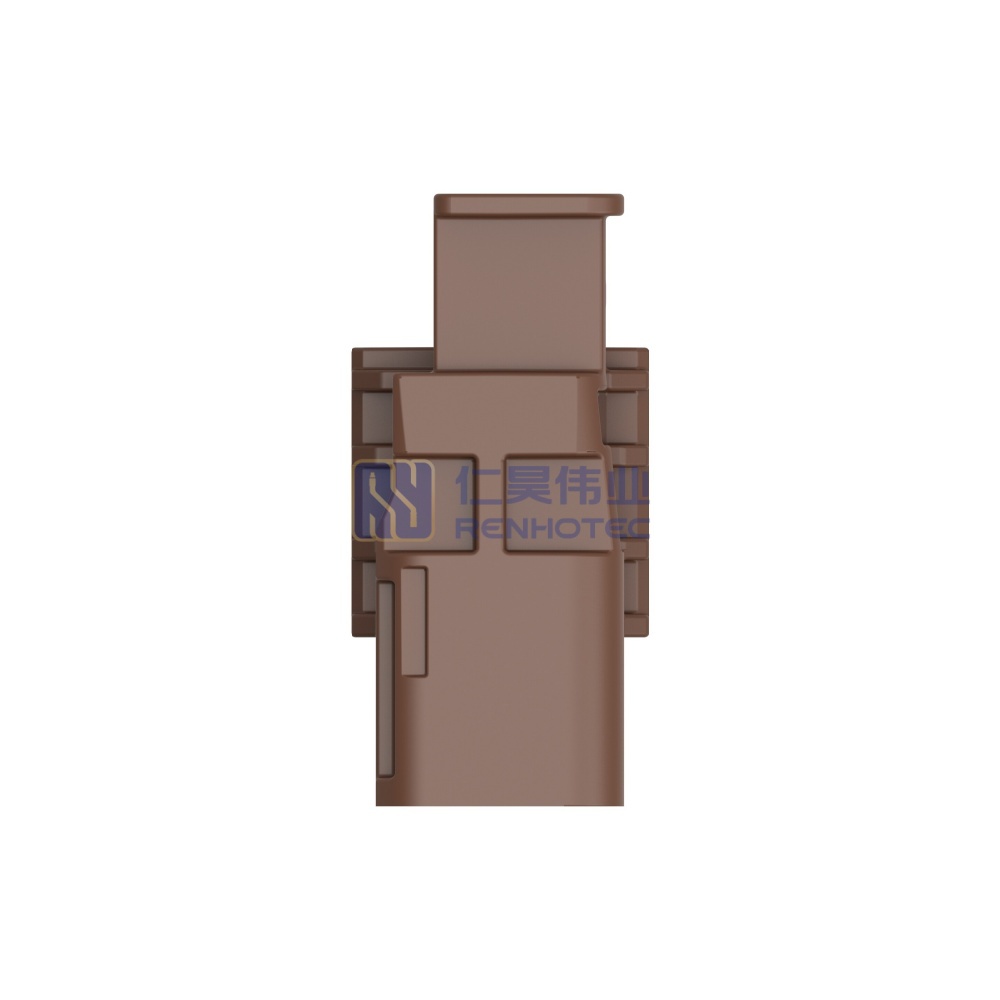 Cable-to-Cable / Wire-to-Wire 180° Cable Exit 1 Position F Code Housing for Male Terminals Crimp High Speed Data Data Connectivity Housings - Image 2