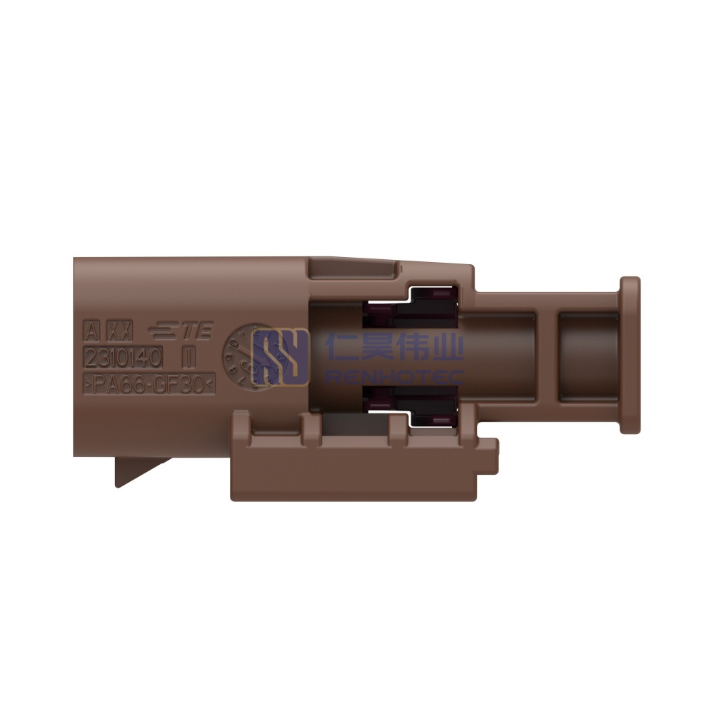 Cable-to-Cable / Wire-to-Wire 180° Cable Exit 1 Position F Code Housing for Male Terminals Crimp High Speed Data Data Connectivity Housings - Image 5