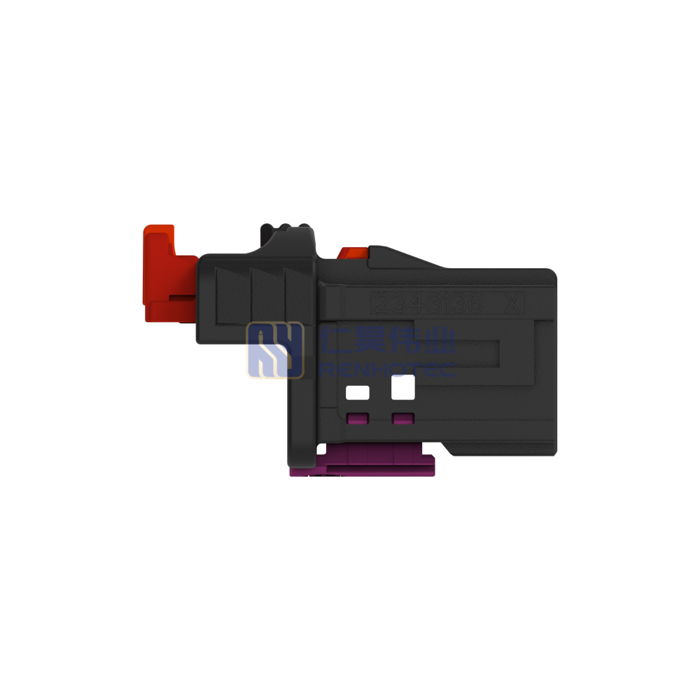 Cable-to-Cable, 90° Cable Exit, 1 Position, A Code, Housing for Female Terminals, Crimp, Cable Mount (Free-Hanging), Data Connectivity Housings - Image 2