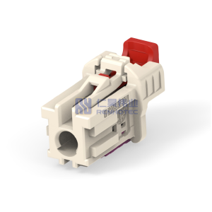 Cable-to-Cable / Wire-to-Wire, 90° Cable Exit, 1 Position, J Code, Housing for Female Terminals, Crimp, Data Connectivity Housings