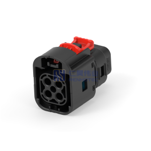 Wire-to-Board, Sealable, 180° Cable Exit, 4 Position, A Code, Housing for Female Terminals, 5 mm Centerline, Crimp, Data Connectivity Housings
