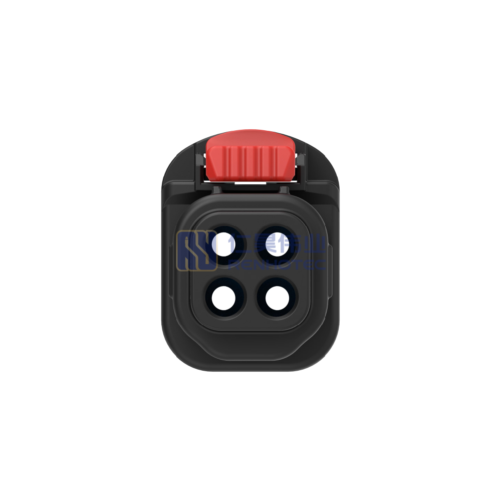 Wire-to-Board, Sealable, 180° Cable Exit, 4 Position, A Code, Housing for Female Terminals, 5 mm Centerline, Crimp, Data Connectivity Housings - Image 4