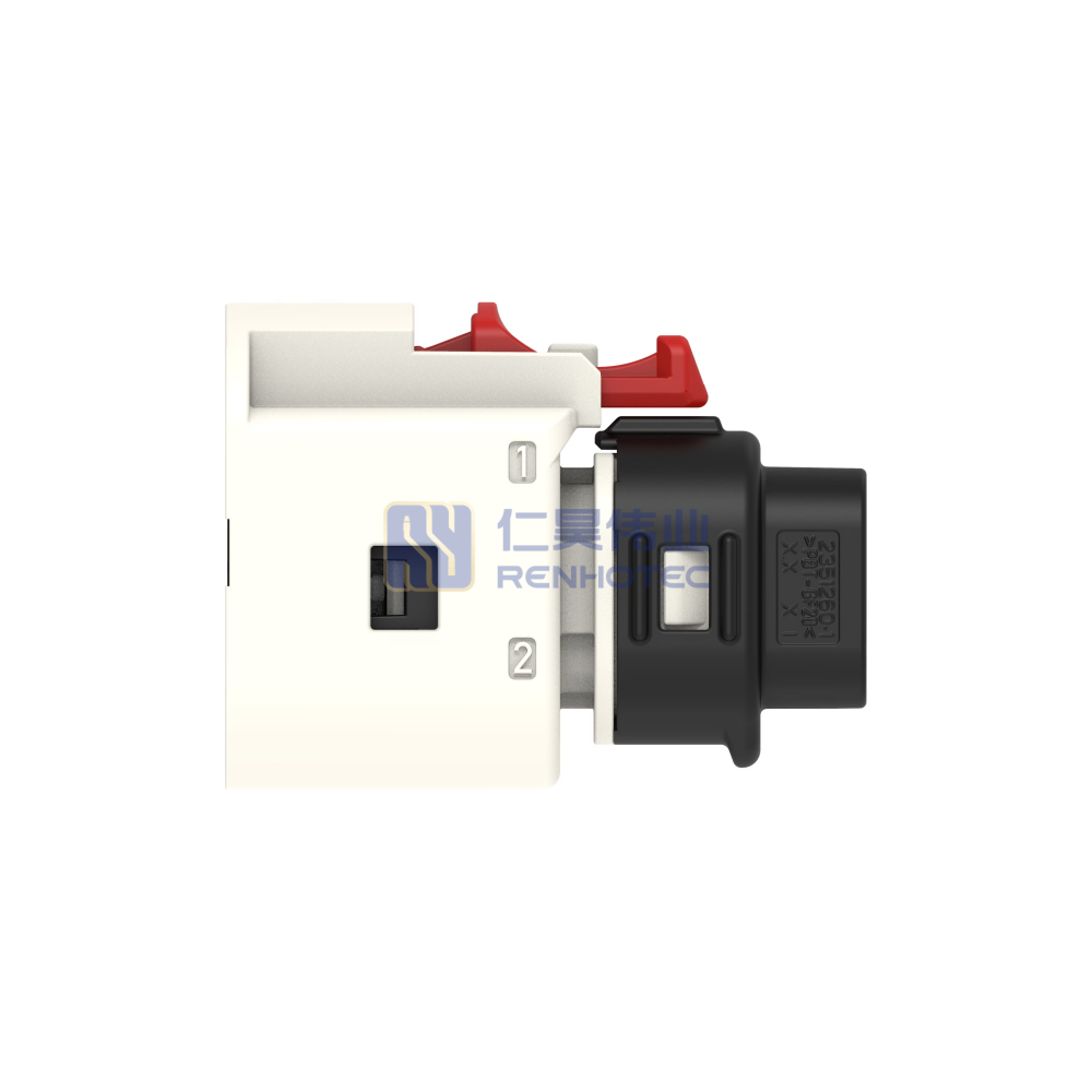 Wire-to-Board, Sealable, 180° Cable Exit, 4 Position, B Code, Housing for Female Terminals, 5 mm Centerline, Crimp, Data Connectivity Housings - Image 2