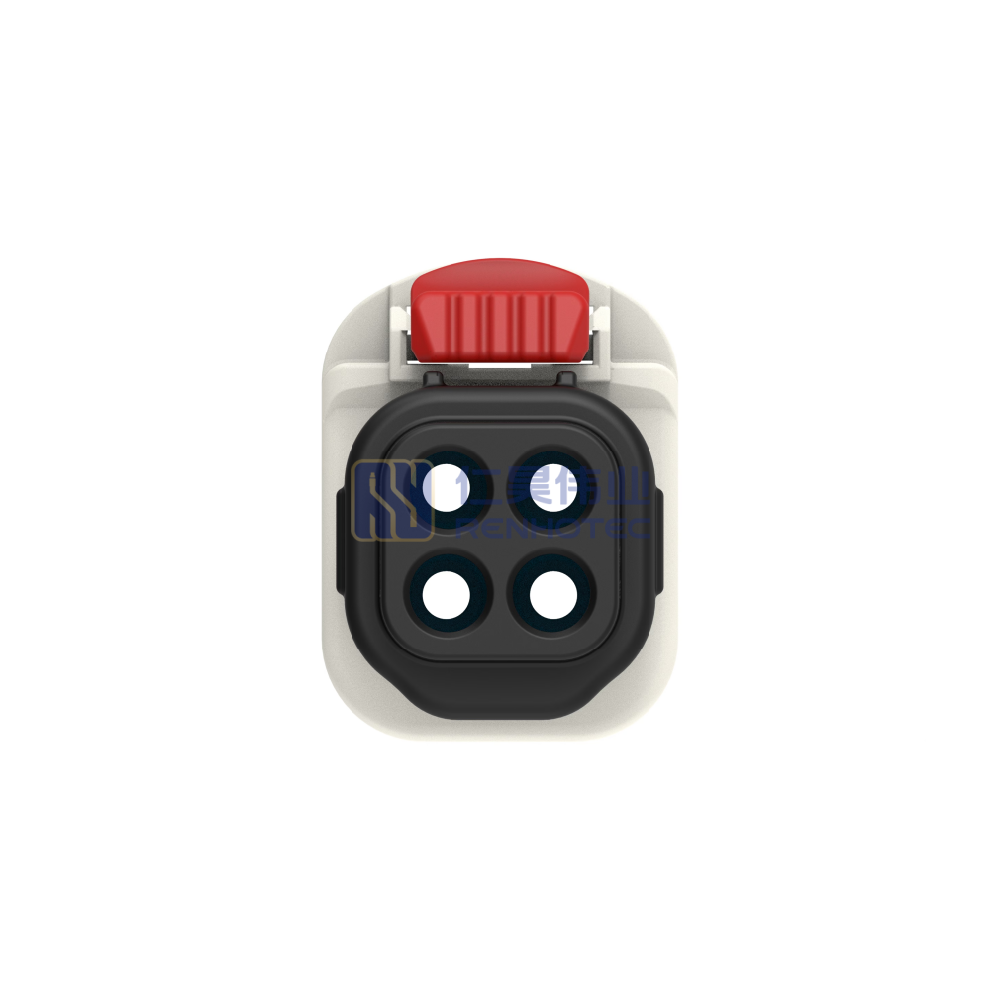 Wire-to-Board, Sealable, 180° Cable Exit, 4 Position, B Code, Housing for Female Terminals, 5 mm Centerline, Crimp, Data Connectivity Housings - Image 4