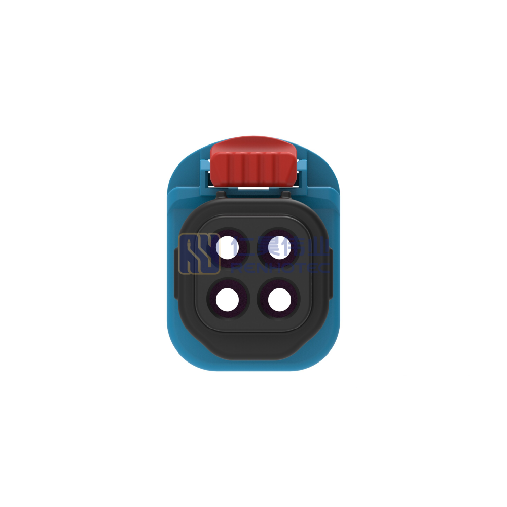 Cable-to-Cable, Sealable, 180° Cable Exit, 4 Position, C Code, Housing for Female Terminals, 5 mm Centerline, Data Connectivity Housings - Image 4