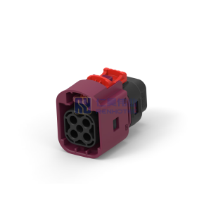 Cable-to-Cable, Sealable, 180° Cable Exit, 4 Position, D Code, Housing for Female Terminals, 5 mm Centerline, Data Connectivity Housings