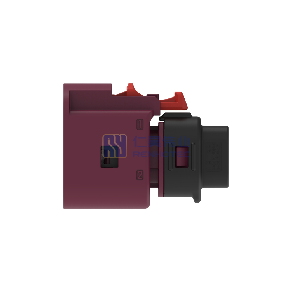 Cable-to-Cable, Sealable, 180° Cable Exit, 4 Position, D Code, Housing for Female Terminals, 5 mm Centerline, Data Connectivity Housings - Image 2
