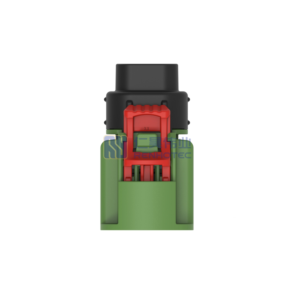 Cable-to-Cable, Sealable, 180° Cable Exit, 4 Position, E Code, Housing for Female Terminals, 5 mm Centerline, Data Connectivity Housings - Image 3