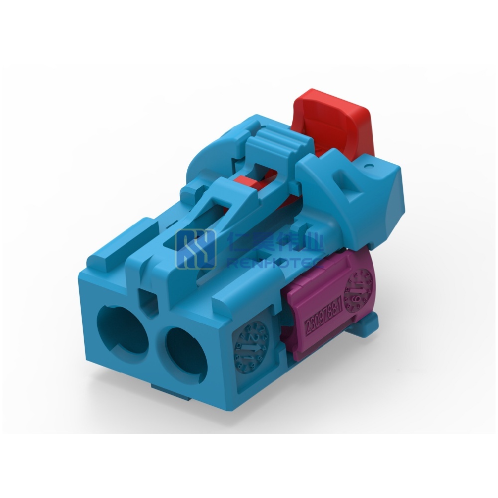 Cable-to-Board / Wire-to-Board, 90° Cable Exit, 2 Position, C Code, Housing for Female Terminals, Data Connectivity Housings - Image 4