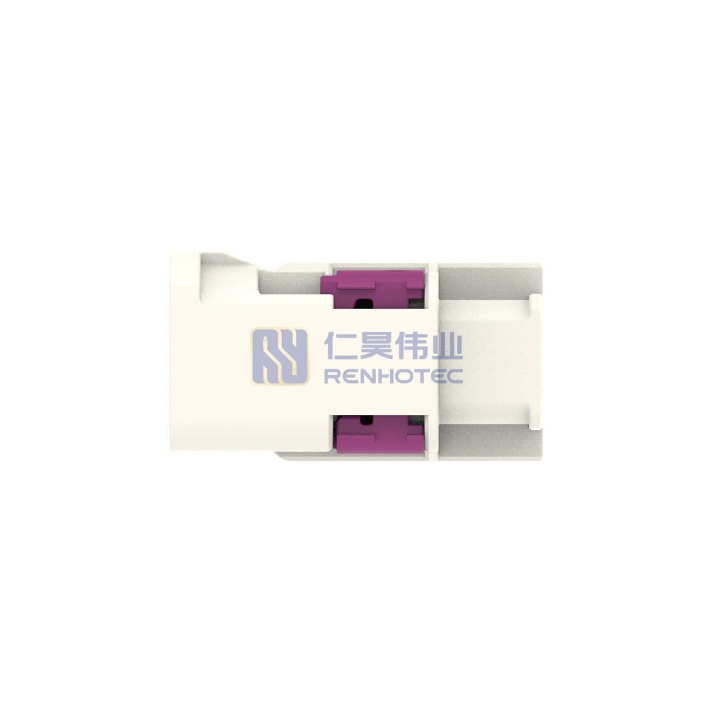 Cable-to-Cable, 180° Cable Exit, 4 Position, B Code, Housing for Male Terminals, 4 mm Centerline, Crimp, Data Connectivity Housings - Image 5