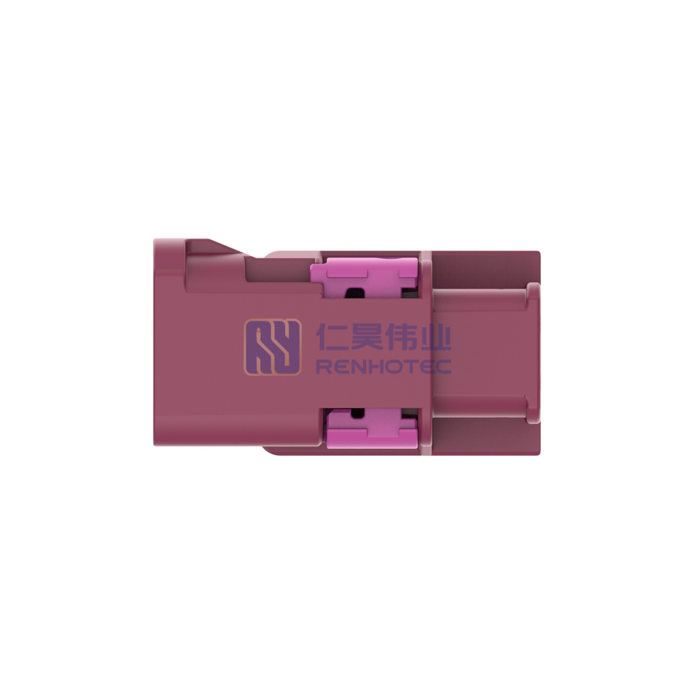 Cable-to-Cable, 180° Cable Exit, 4 Position, D Code, Housing for Male Terminals, 4 mm Centerline, Crimp, Data Connectivity Housings - Image 2