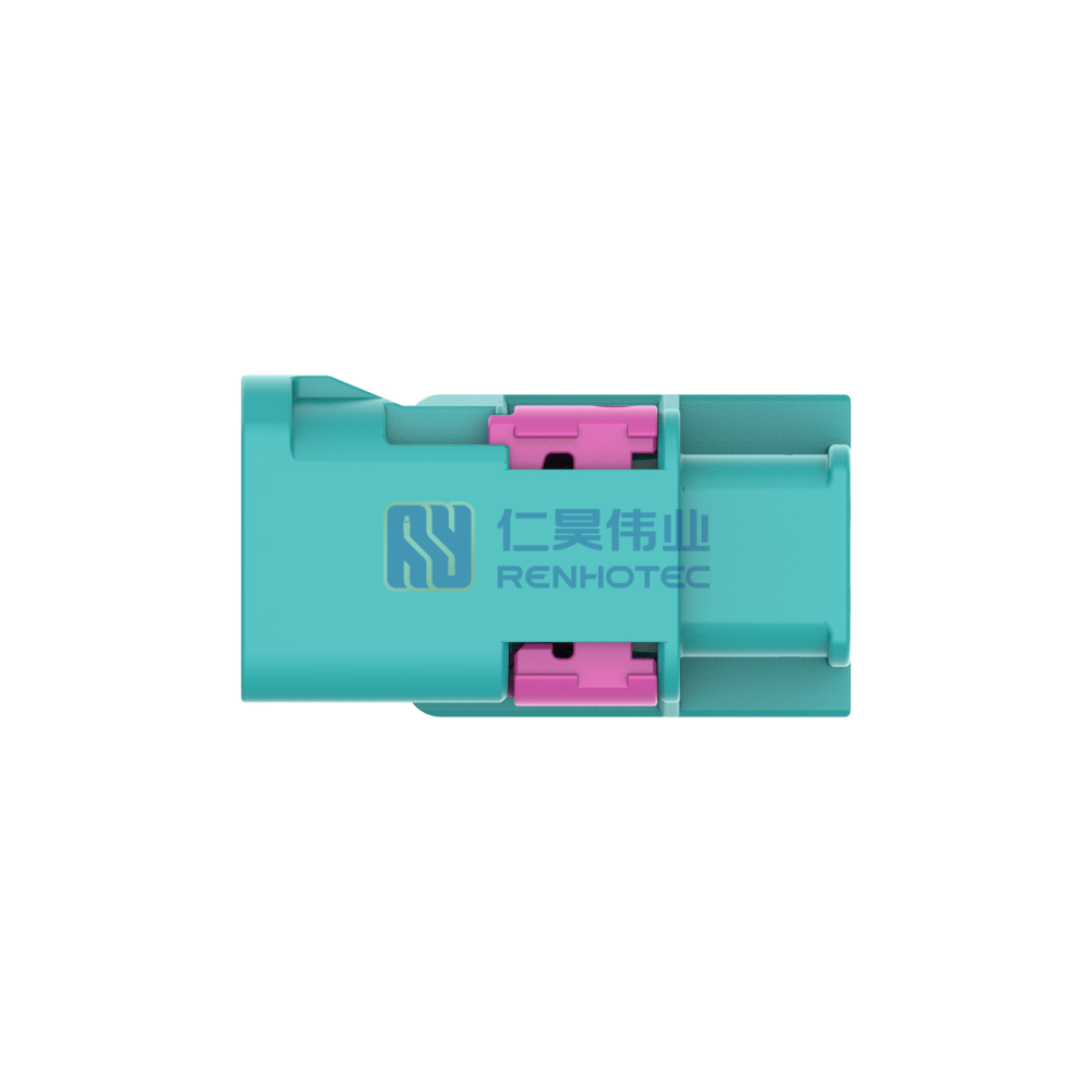 Cable-to-Cable, 180° Cable Exit, 4 Position, Z Code, Housing for Male Terminals, 4 mm Centerline, Crimp, Data Connectivity Housings - Image 2