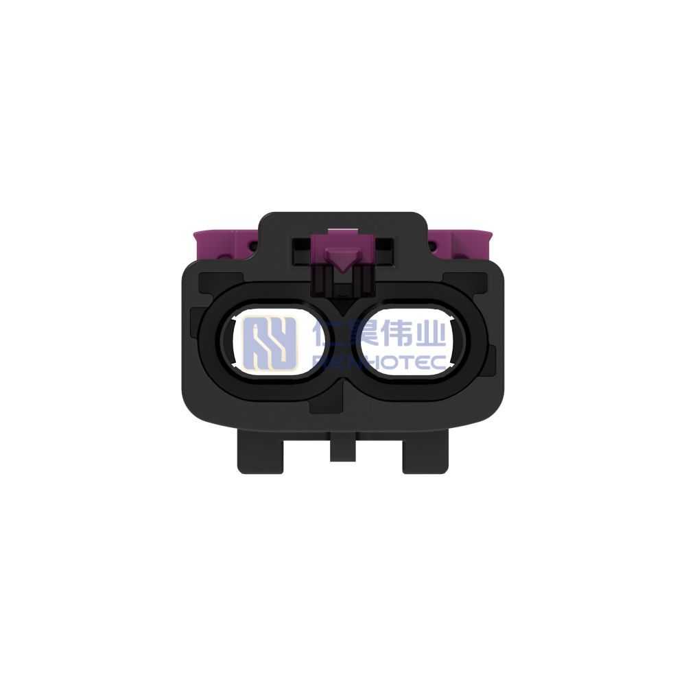 Cable-to-Cable, 180° Cable Exit, 2 Position, A Code, Housing for Male Terminals, 8 mm Centerline, Crimp, Data Connectivity Housings - Image 5