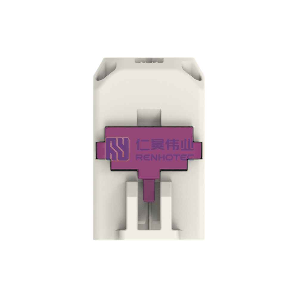 Cable-to-Cable, 180° Cable Exit, 2 Position, B Code, Housing for Male Terminals, 8 mm Centerline, Crimp, Data Connectivity Housings - Image 3