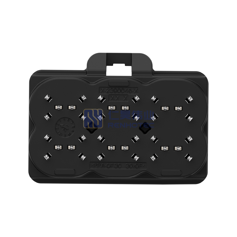 Shielded, Vertical, 12 Position, Board Mount, A Code, 2 mm Centerline, Data Connectivity Headers - Image 4