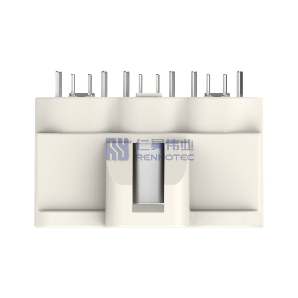 Shielded, Vertical, 12 Position, Board Mount, B Code, 2 mm Centerline, Data Connectivity Headers - Image 3