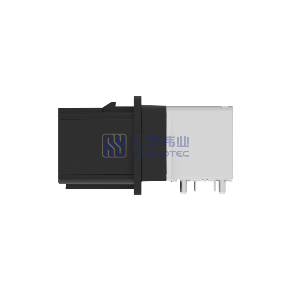 Cable-to-Board, Sealable, Shielded, Right Angle, 4 Position, Board Mount, A Code, 5 mm Centerline, Signal, Data Connectivity Headers - Image 2