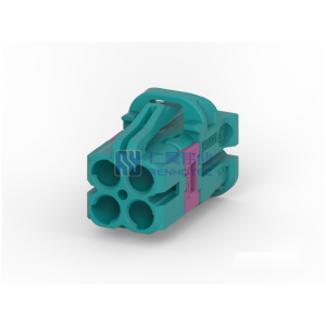Cable-to-Cable, 180° Cable Exit, 4 Position, Z Code, Housing for Female Terminals, 4 mm Centerline, Crimp, Data Connectivity Housings
