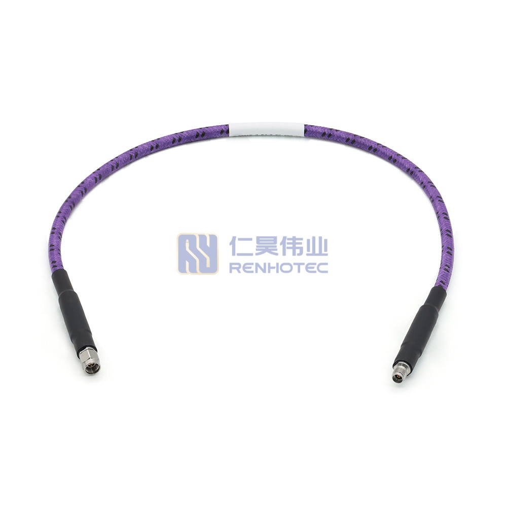 3.5mm Armored RF Cable Assembly, Dual Shielded, Amplitude & Phase Stable, 26.5GHz - RHT-605-20625