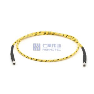 3.5mm Millimeter-Wave Armored RF Cable, 26.5GHz, Amplitude & Phase Stable, VNA Testing - RHT-605-20626