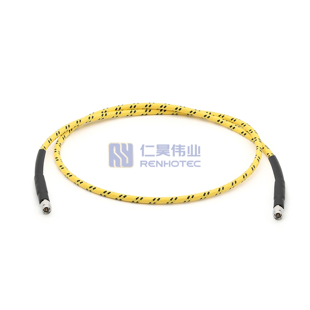 3.5mm Millimeter-Wave Armored RF Cable, 26.5GHz, Amplitude & Phase Stable, VNA Testing - RHT-605-20626