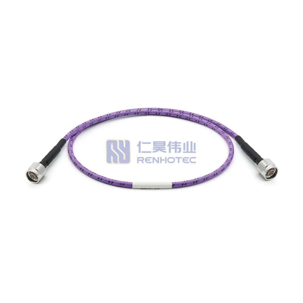 RF Cable Assembly, N-Type Millimeter-Wave, VNA, Armored, 18GHz, Stabilization Layer - RHT-605-20628
