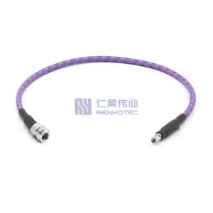 N to 3.5mm, 18GHz, Low Loss, Amplitude & Phase Stable, Armored Test Cable Assembly - RHT-605-20631