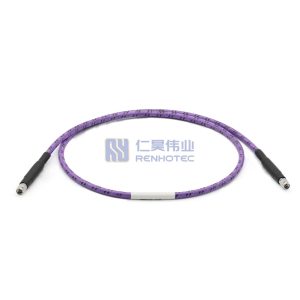 2.92mm Male to Female RF Cable, with Stabilization Layer, Amplitude & Phase Stable, Armored, 40GHz - RHT-605-20636