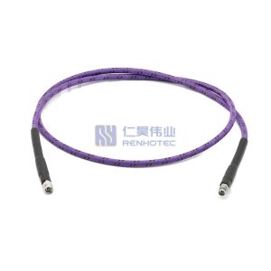 2.92mm (K-Type) to 2.4mm Braided Armored RF Cable Assembly, VNA Testing, 40GHz - RHT-605-20638